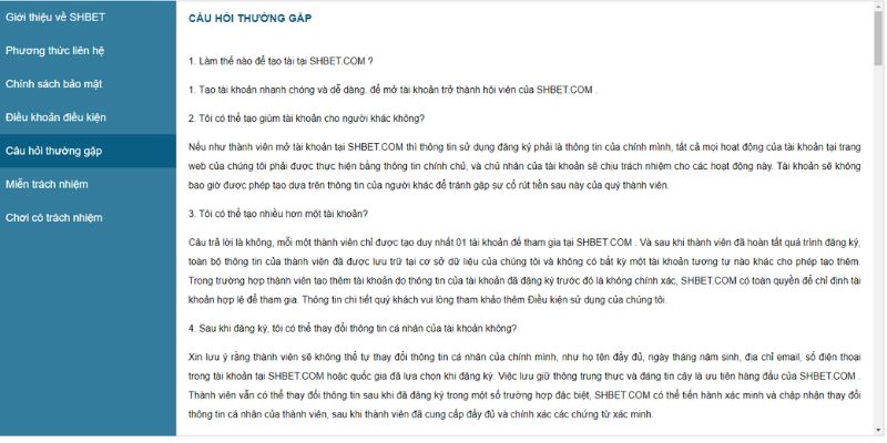 Đại Lý SHBET - Cơ Hội Làm Giàu Từ Việc Kiếm Thêm Thu Nhập 11 Những câu hỏi liên quan đến đại lý SHBET